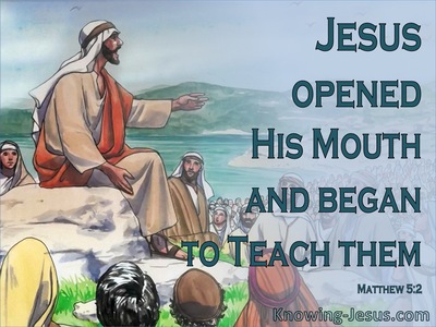 Matthew 5:2